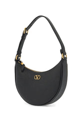 Valentino Garavani Mini hobo bag in black leather with an adjustable strap