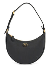 Valentino Garavani Mini hobo bag in black leather with an adjustable strap