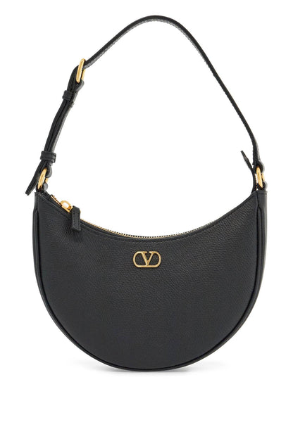 Valentino Garavani Mini hobo bag in black leather with an adjustable strap