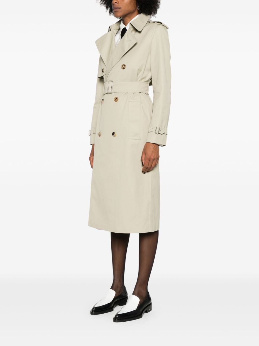 Trench coat in cotton blend