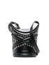 Alexander Mcqueen The Curve Studded Leather Bucket Bag Black