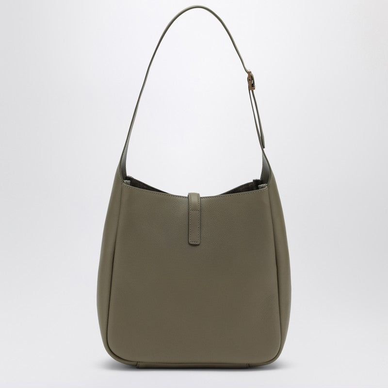 Saint Laurent Le 5 à 7 Strong Moss Leather Shoulder Bag Green