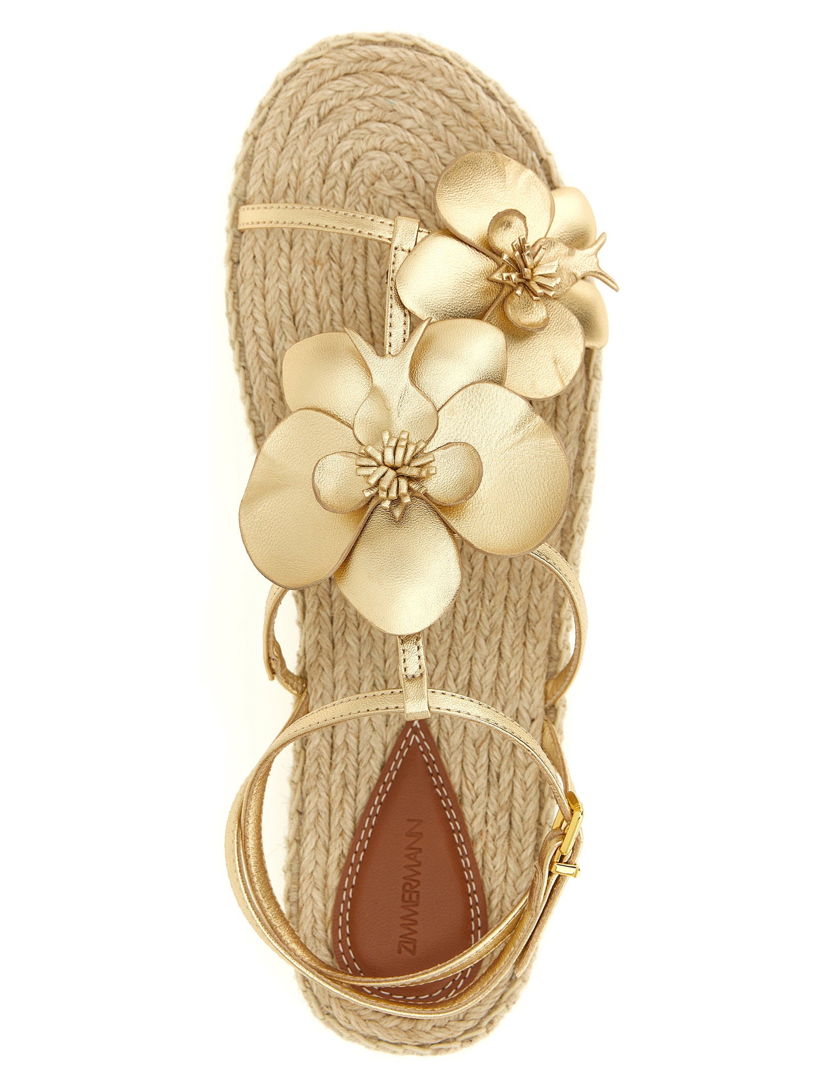 Zimmermann Orchid Sandals Gold