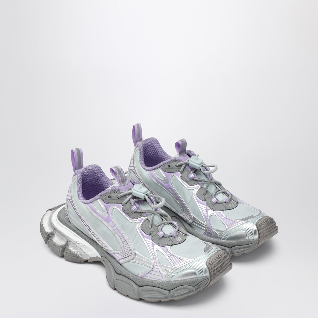 Balenciaga 3XL Aqua, Lilac and Grey Sneakers Multicolor