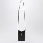 Saint Laurent Black Smooth Leather 5 to 7 Mini Crossbody Bag Black
