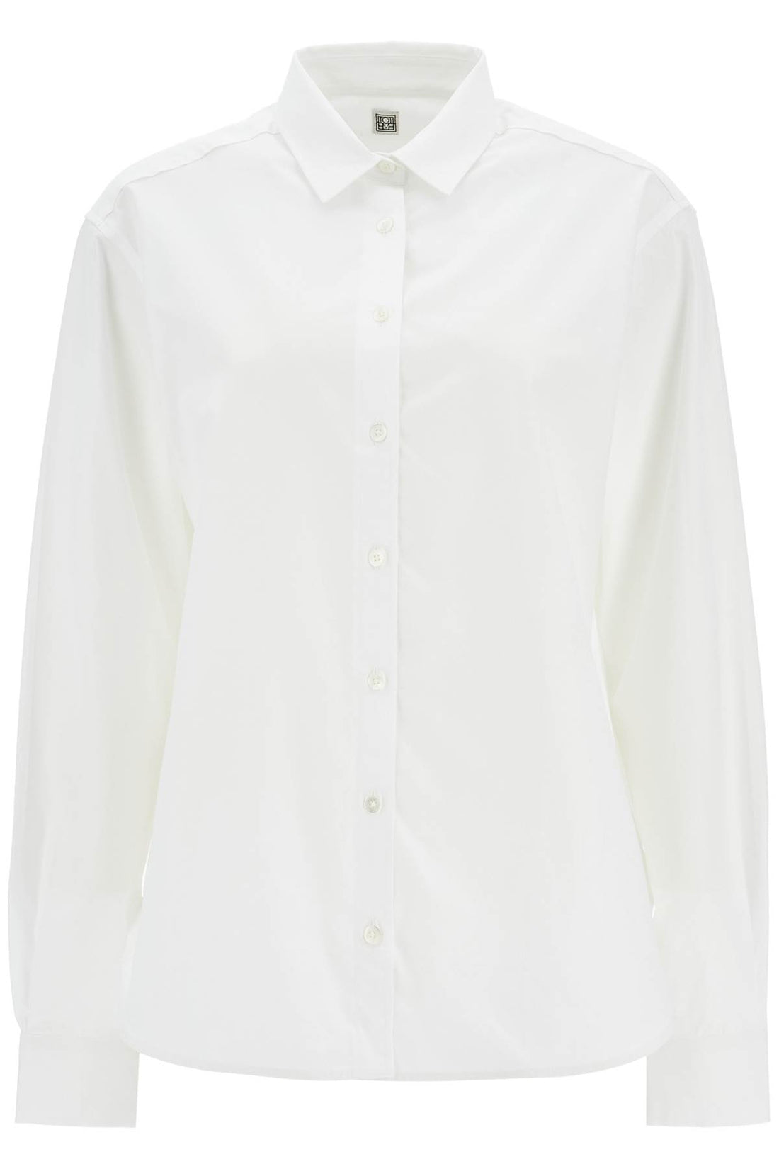 Toteme signature cotton shirt white