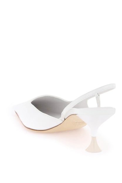 3JUIN Slingback Patent Leather Décolleté White