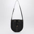 Saint Laurent Black Mesh and Leather Shoulder Bag Black