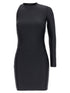 Balenciaga Cut-out One Shoulder Dress Black