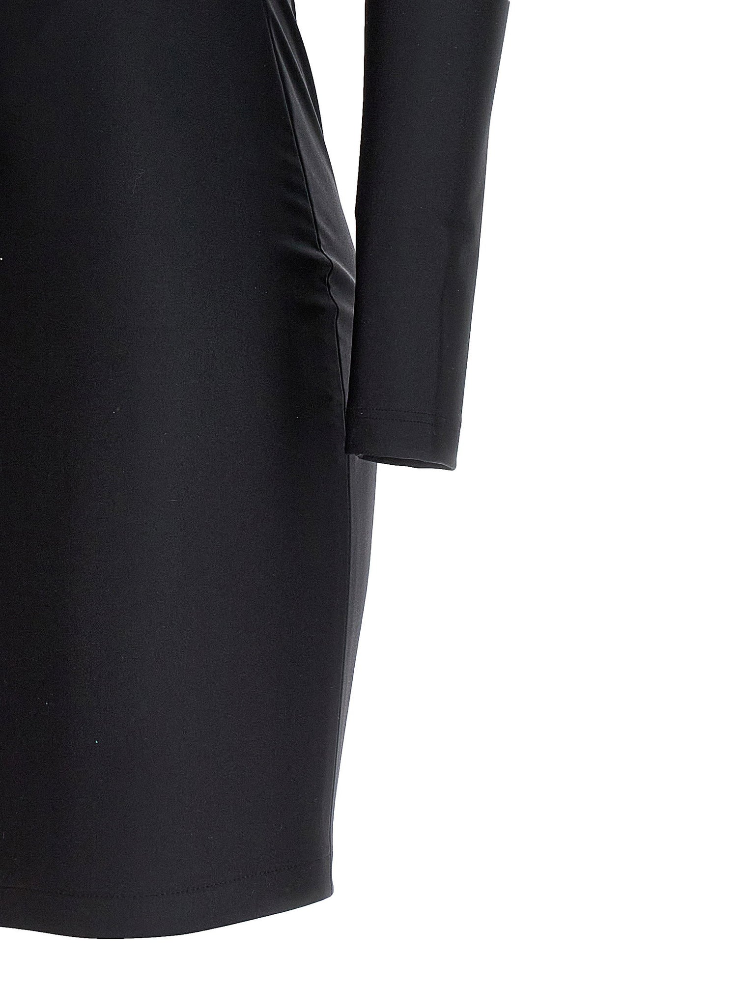 Balenciaga Cut-out One Shoulder Dress Black