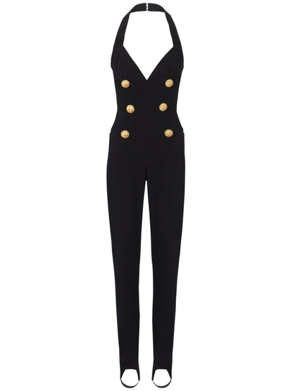 Crepe tailored jumpsuit