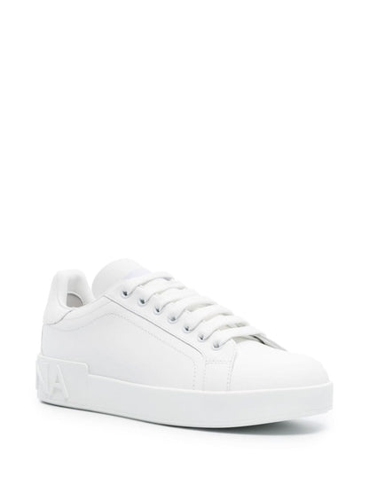 D&amp;G calfskin Portofino sneakers