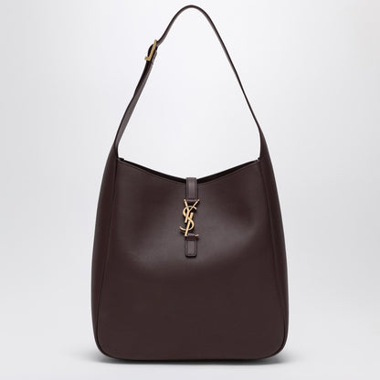 Saint Laurent Large Le 5 à 7 Shoulder Bag in Brown Leather brown