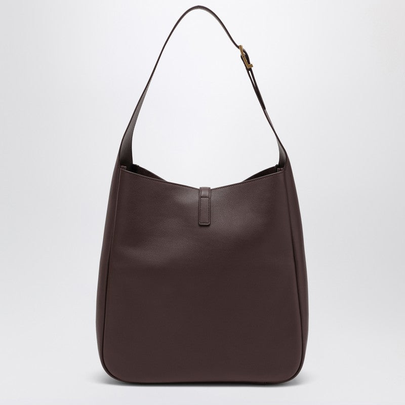 Saint Laurent Large Le 5 à 7 Shoulder Bag in Brown Leather brown
