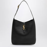 Saint Laurent Large Le 5 à 7 Smooth Black Leather Shoulder Bag Black