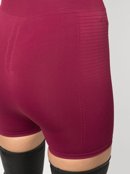 Short extensible taille haute fuchsia