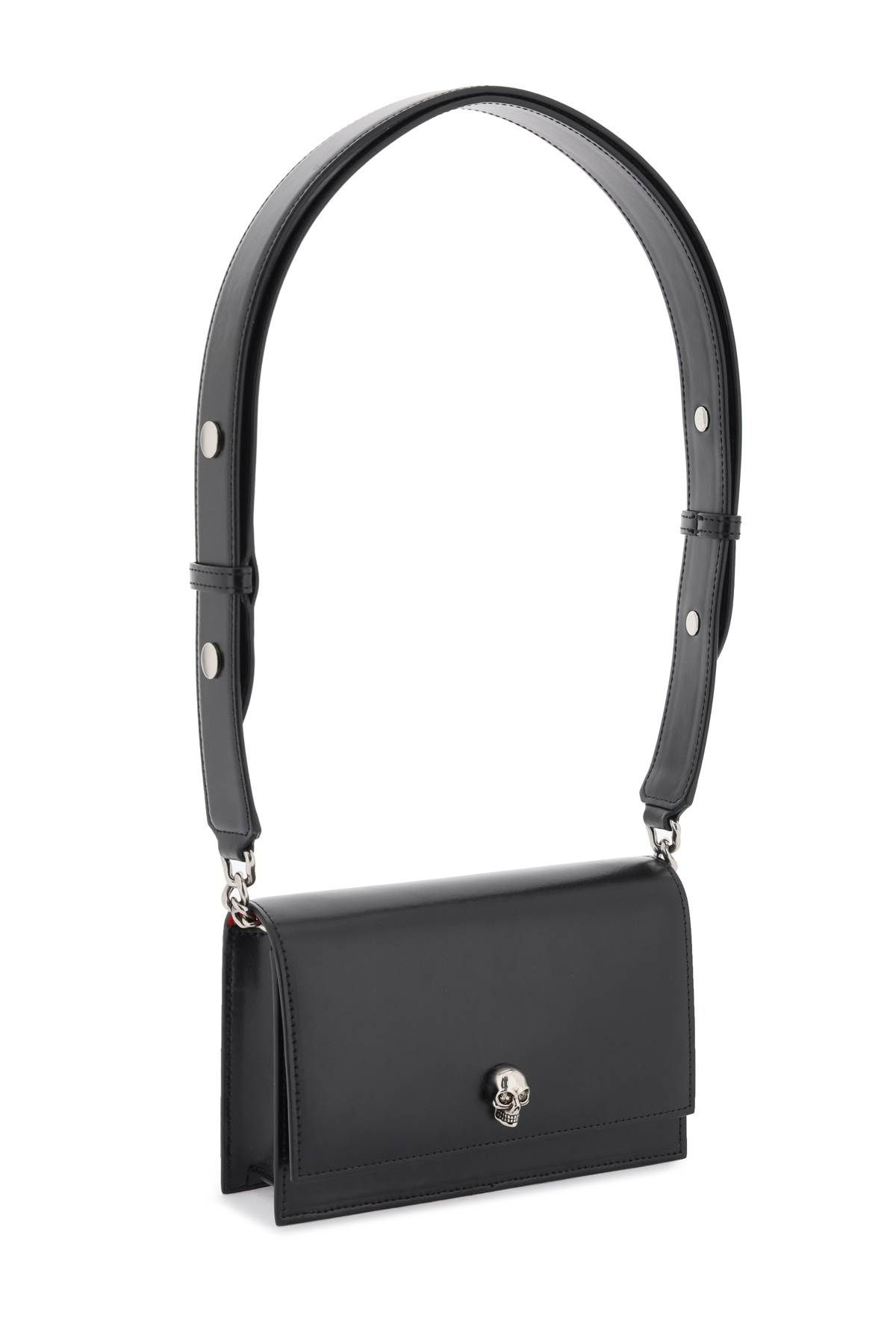 Small Leather Skull Crossbody Bag