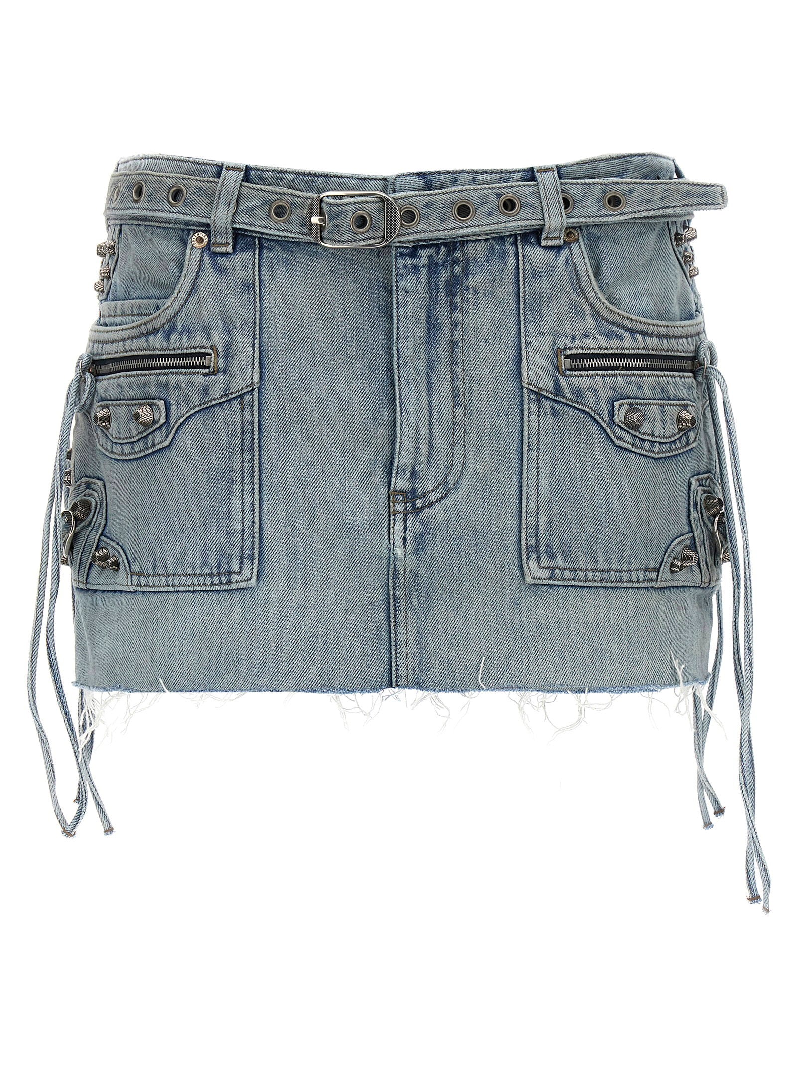 Balenciaga Cagole Mini Skirt Light blue