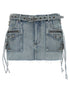 Balenciaga Cagole Mini Skirt Light blue
