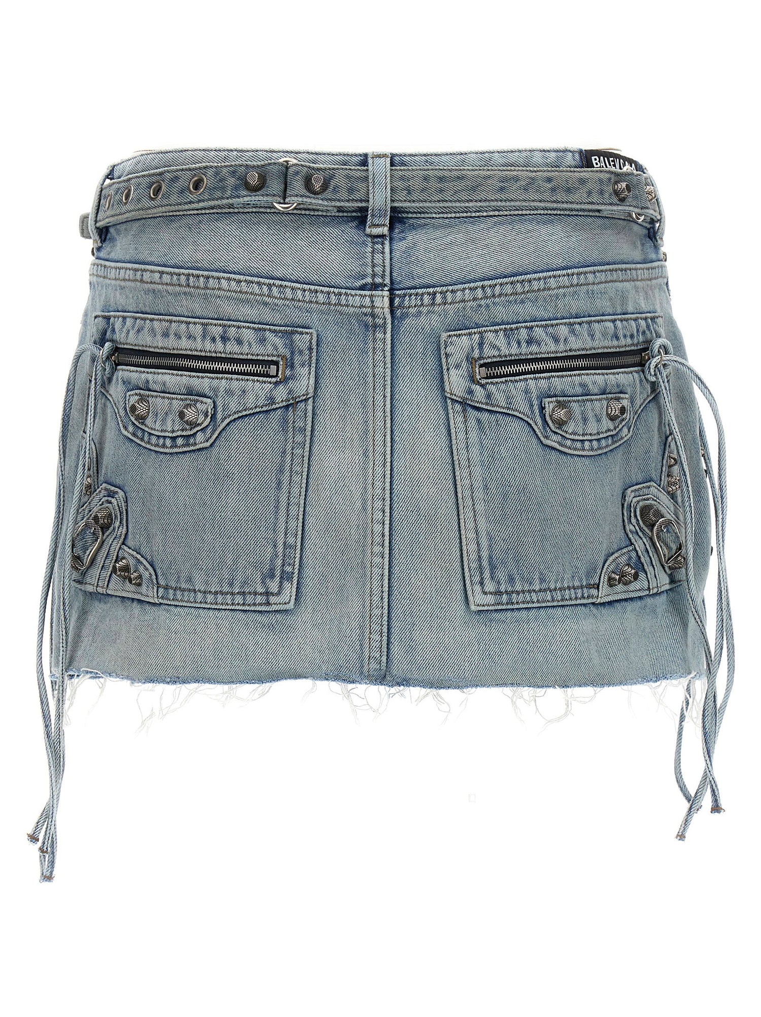 Balenciaga Cagole Mini Skirt Light blue