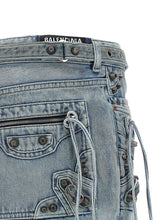 Balenciaga Cagole Mini Skirt Light blue