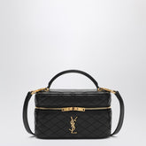 Saint Laurent Black Vanity Gaby Cassandre Quilted Leather Bag Black
