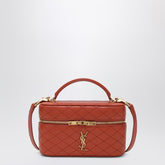 Saint Laurent Mandarin Calfskin Gaby Cassandre Vanity Bag Orange