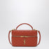 Saint Laurent Mandarin Calfskin Gaby Cassandre Vanity Bag Orange