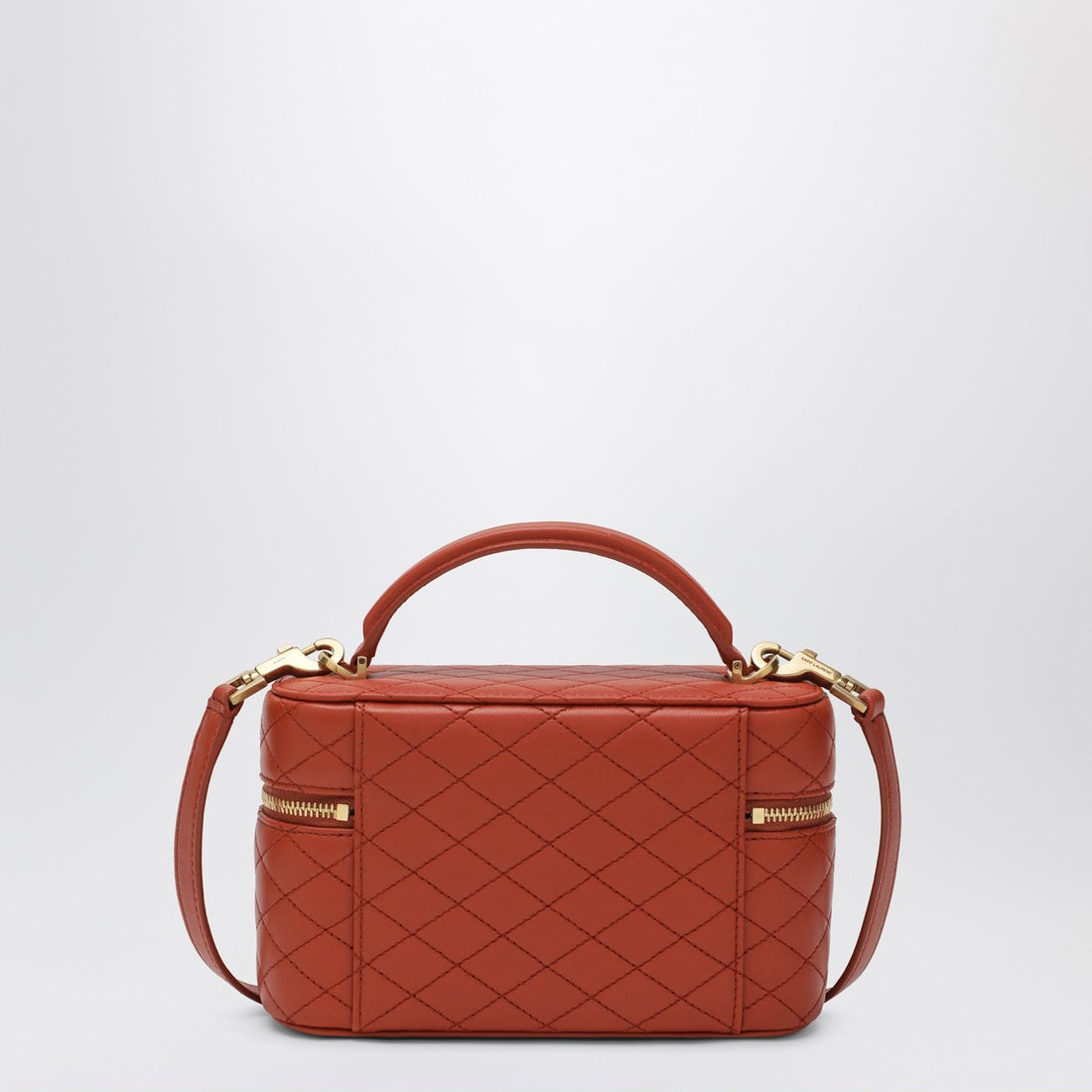 Saint Laurent Mandarin Calfskin Gaby Cassandre Vanity Bag Orange