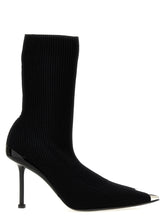 Alexander McQueen Slash Ankle Boots Black