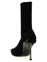 Alexander McQueen Slash Ankle Boots Black