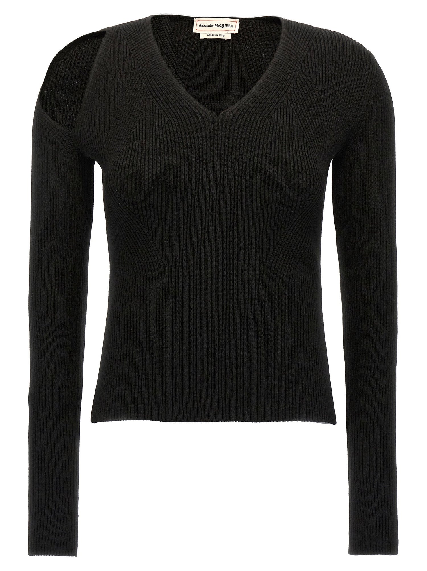 Alexander McQueen Cut-out Sweater Black