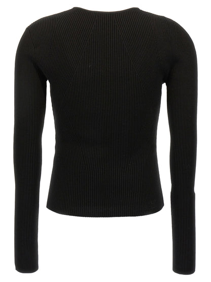 Alexander McQueen Cut-out Sweater Black