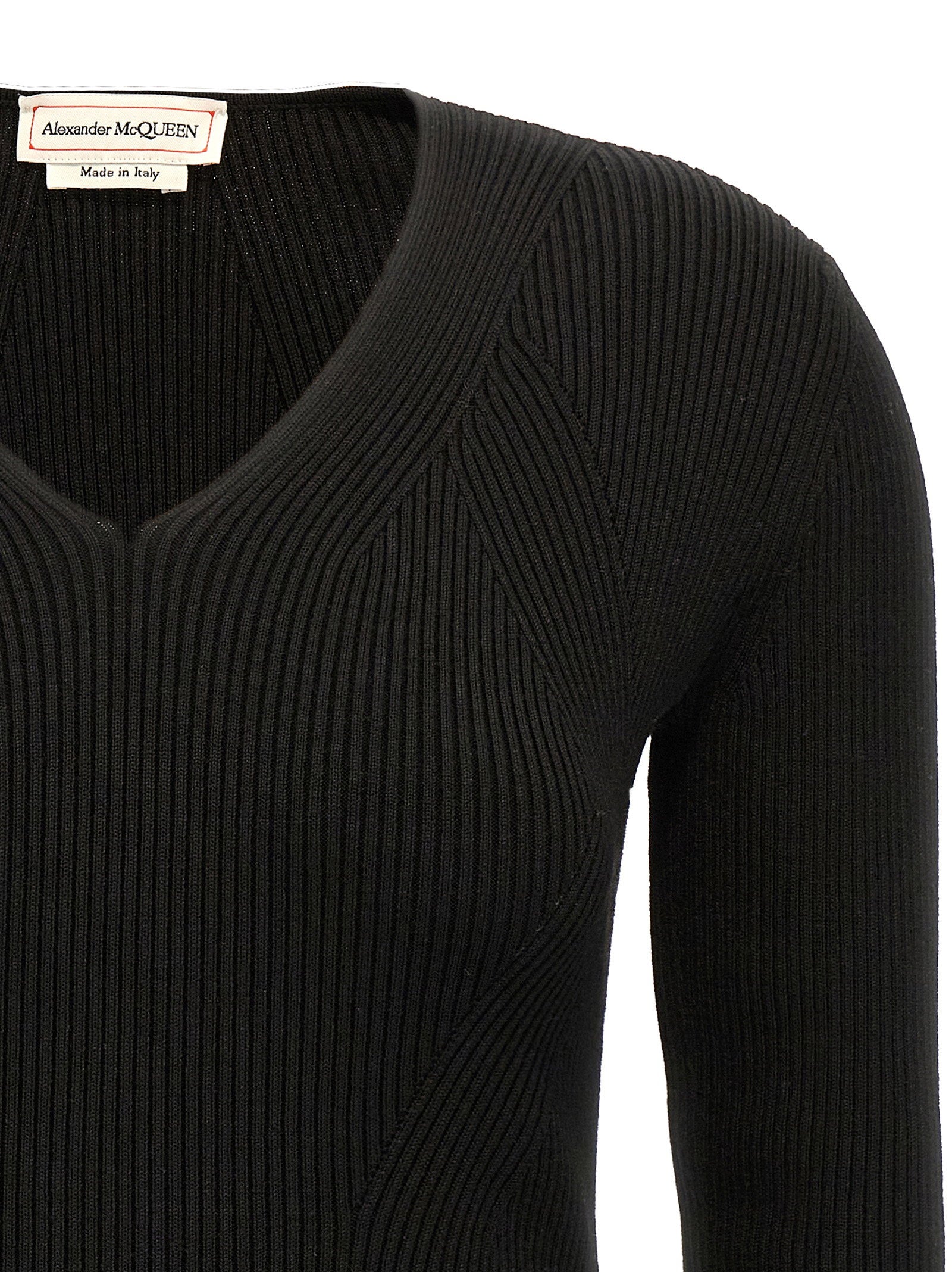 Alexander McQueen Cut-out Sweater Black