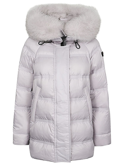 Puffer Jacket With Fur-Trimmed Hood