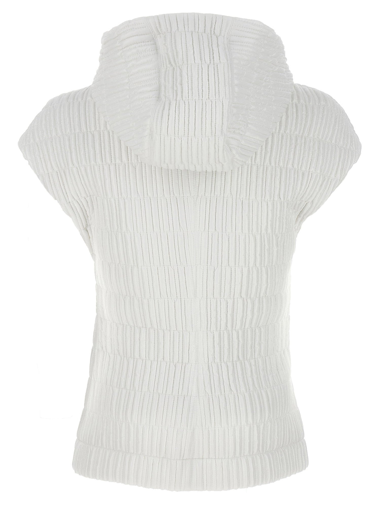 Ferragamo Hooded Vest White