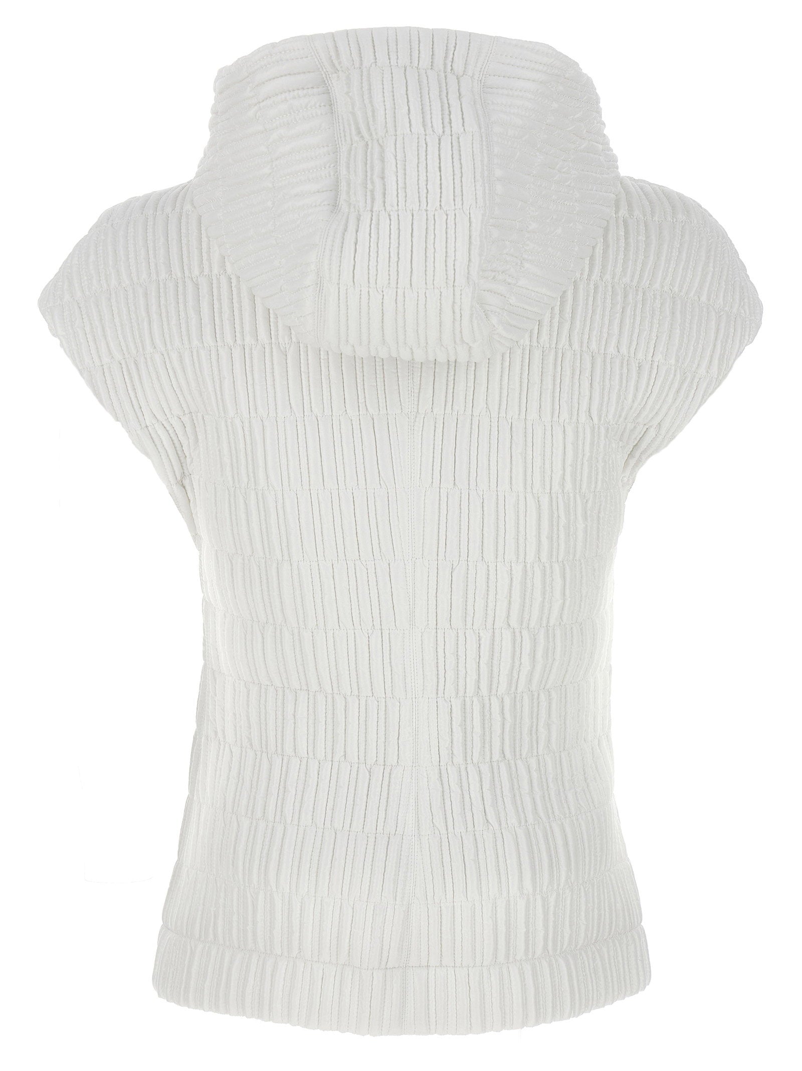 Ferragamo Hooded Vest White