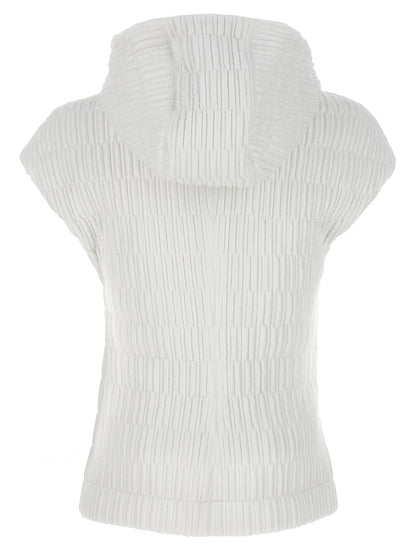 Ferragamo Hooded Vest White