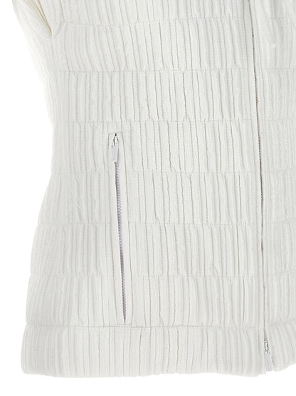 Ferragamo Hooded Vest White