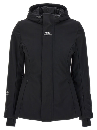 Balenciaga Ski Hourglass 3b Sports Icon Parka Black