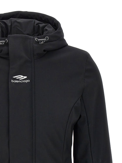 Balenciaga Ski Hourglass 3b Sports Icon Parka Black