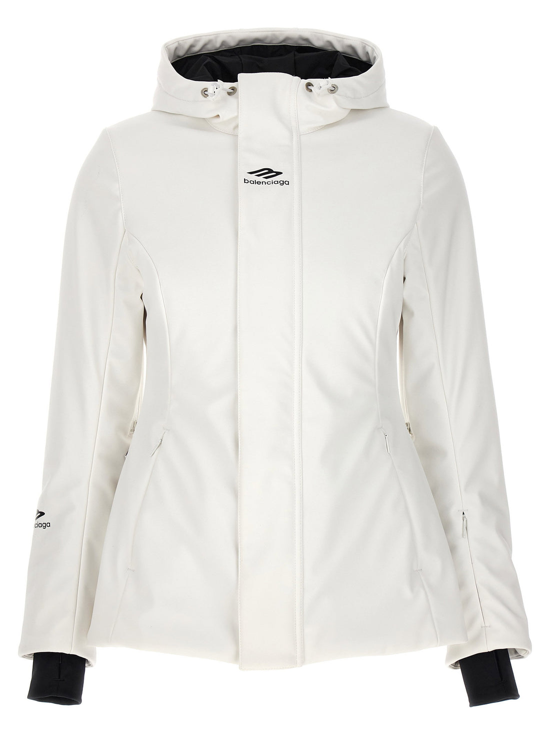 Balenciaga Ski Hourglass 3b Sports Icon Parka White
