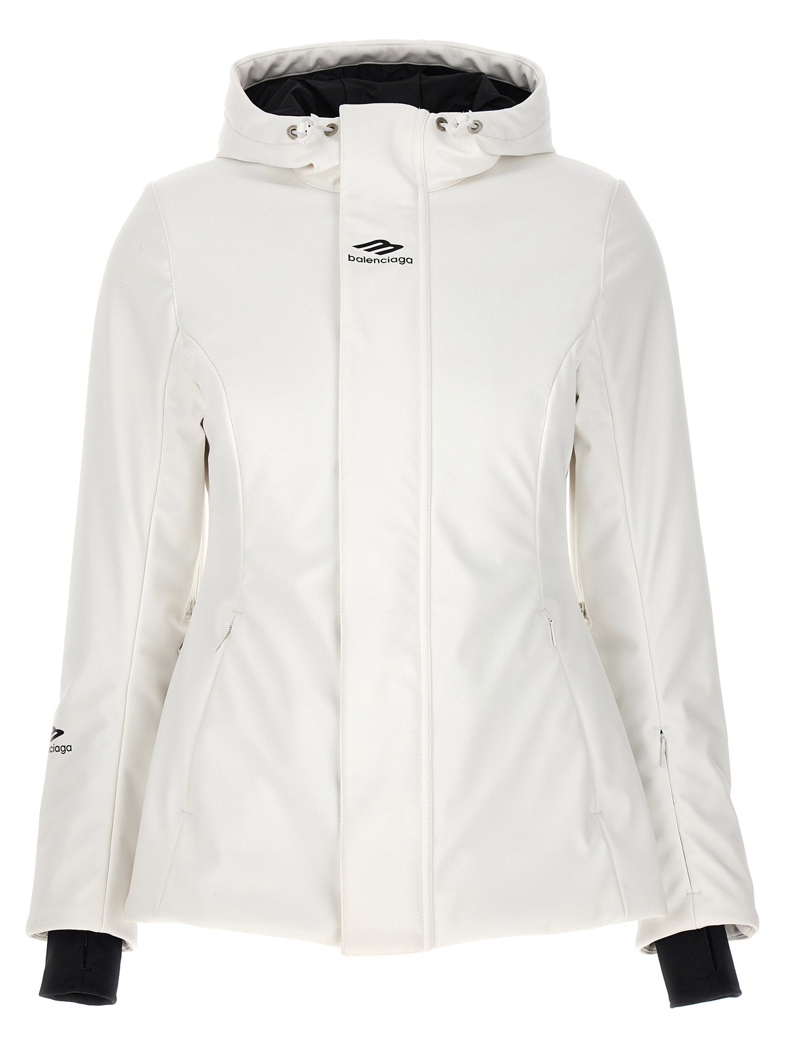 Balenciaga Ski Hourglass 3b Sports Icon Parka White
