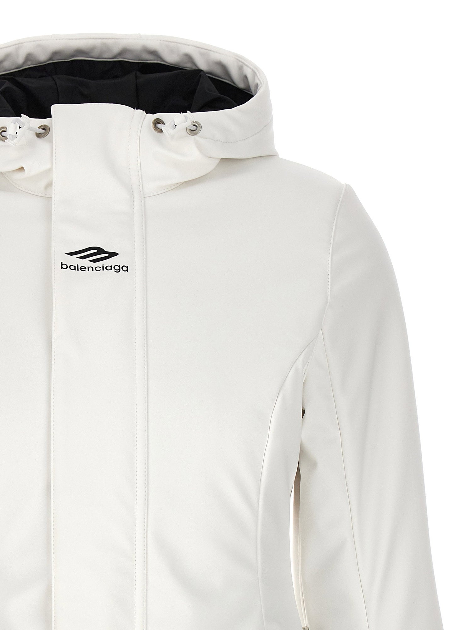 Balenciaga Ski Hourglass 3b Sports Icon Parka White