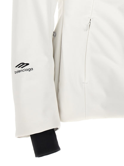 Balenciaga Ski Hourglass 3b Sports Icon Parka White