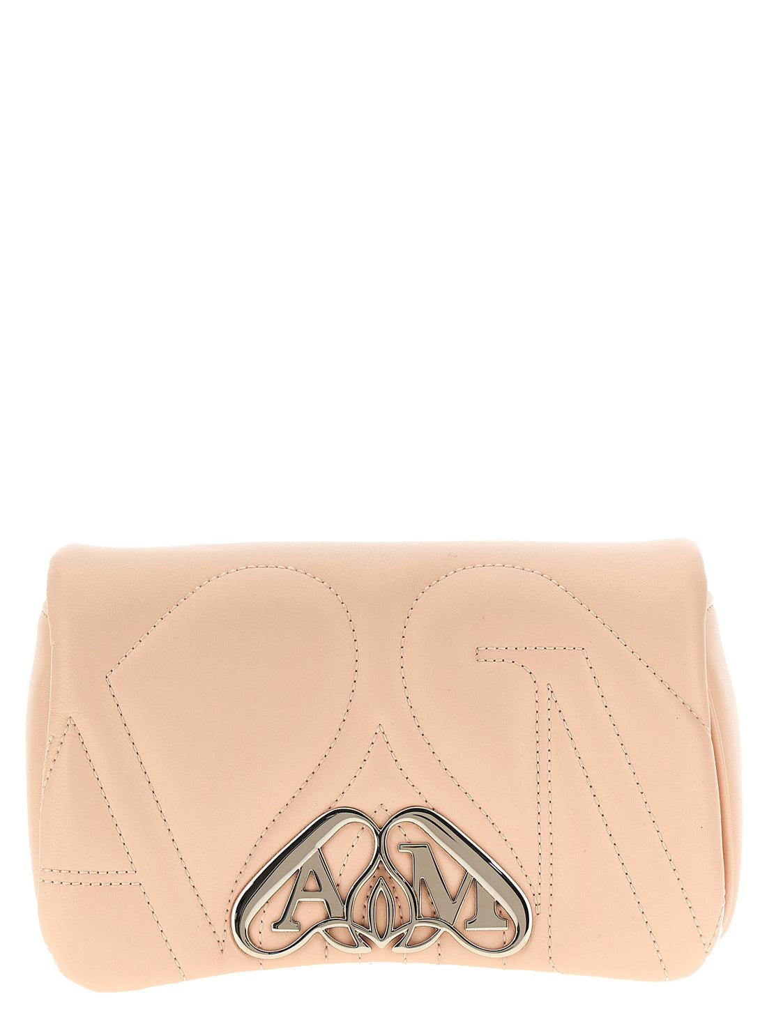 Alexander McQueen The Mini Seal Crossbody Bag Beige