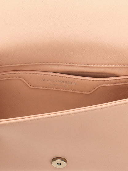 Alexander McQueen The Mini Seal Crossbody Bag Beige