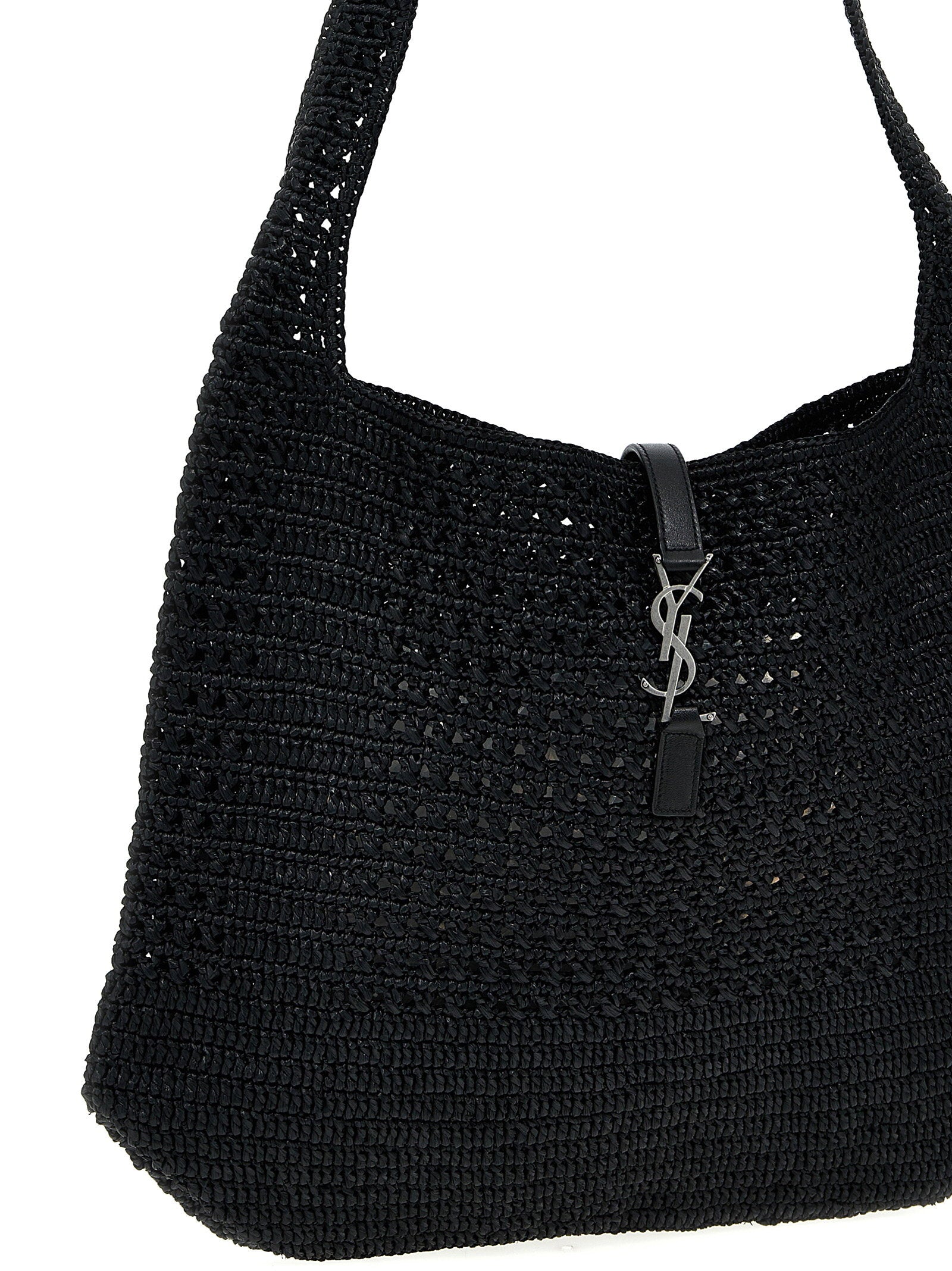Saint Laurent Le 5 à 7 Midi Shopping Bag Black