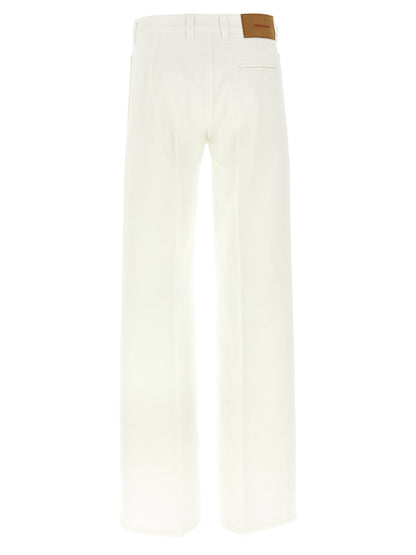 Ferragamo Straight Jeans White