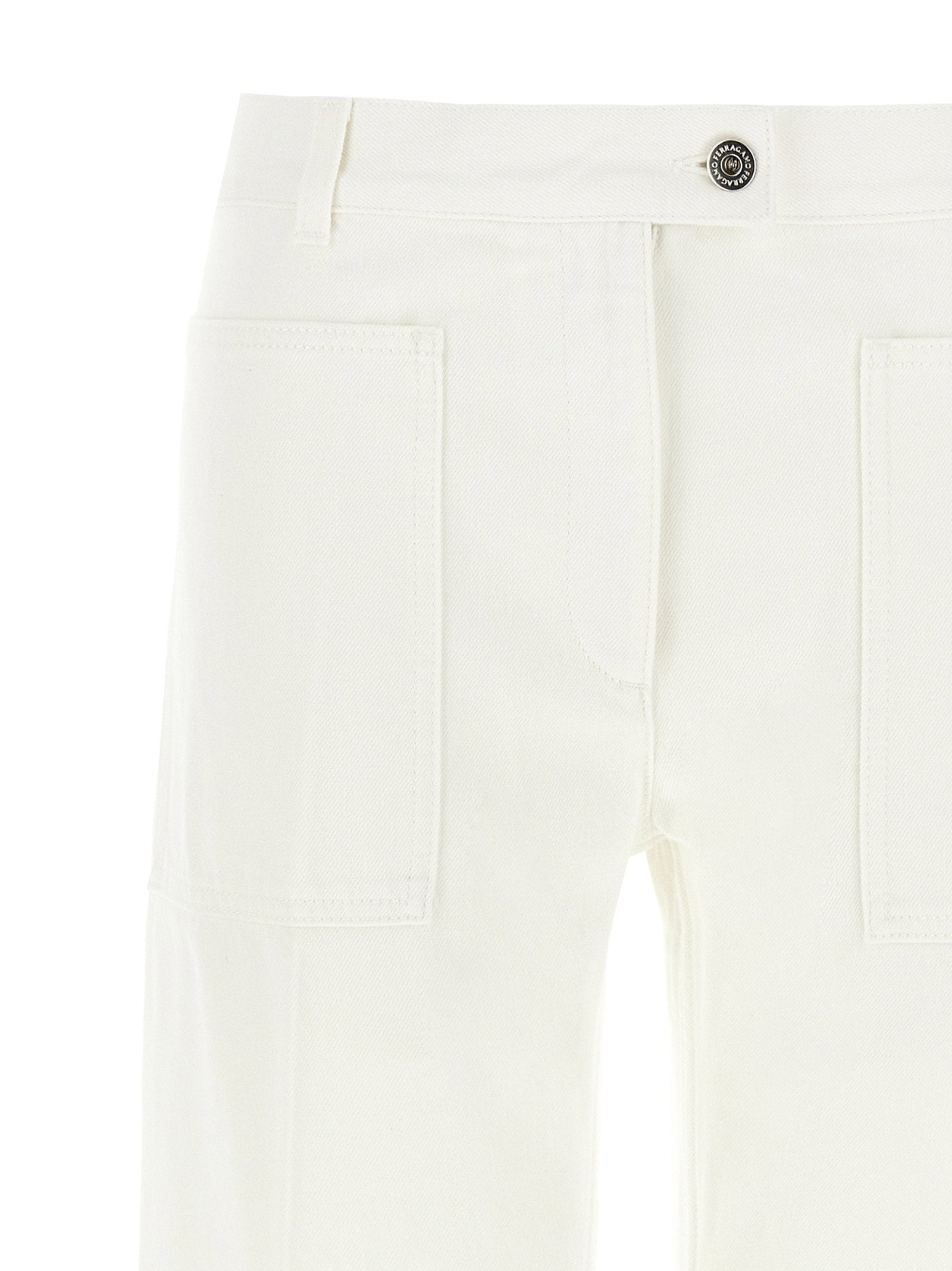 Ferragamo Straight Jeans White